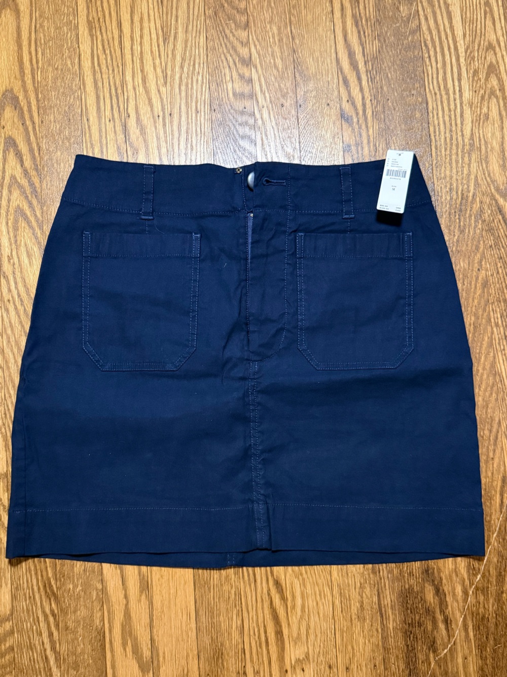 NWT Maeve Dual Split Button Midi Skirt from Anthropologie Navy/Marin SIze Medium